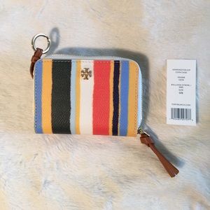 New Tory Burch kerrington zip coin case